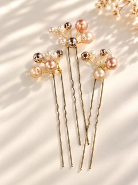 Hairpins peach color Фуркети в прасковен цвят